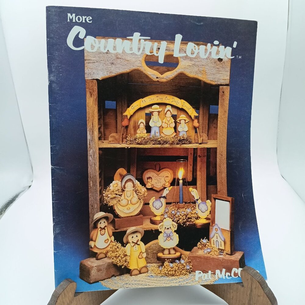 More Country Lovin by Pat McClure 1986 Tole Painting, Vintage Arts and Crafts
